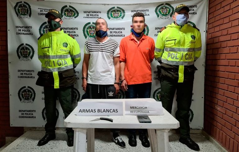 Capturados dos individuos que atracaron a un menor de edad en Facatativá.