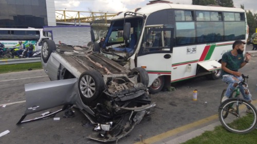 Accidente en la vía Madrid – Facatativá deja dos personas heridas.