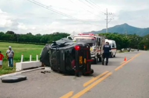 Dos heridos en accidente de tránsito vía Girardot-Tocaima