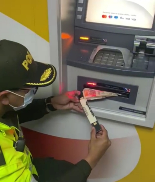 Policía evita robo en un cajero automático de Facatativá.