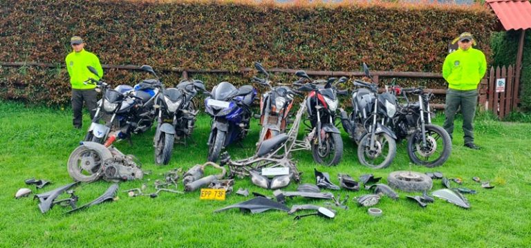 Motocicletas hurtadas en Facatativá son recuperadas en Soacha, Cundinamarca