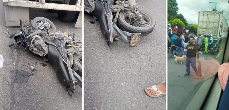 MOTOCICLISTA LESIONADO EN ACCIDENTE EN FACATATIVÁ.