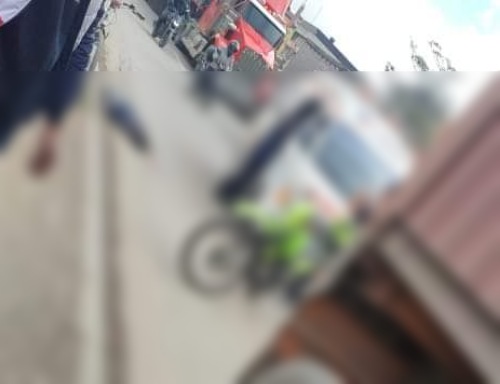 Congestión vial en la Madrid – Bogotá (calle13) por fatal accidente de tránsito.