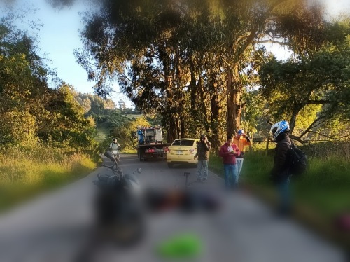Muere motociclista en accidente de tránsito en la vía Subachoque – Tabio