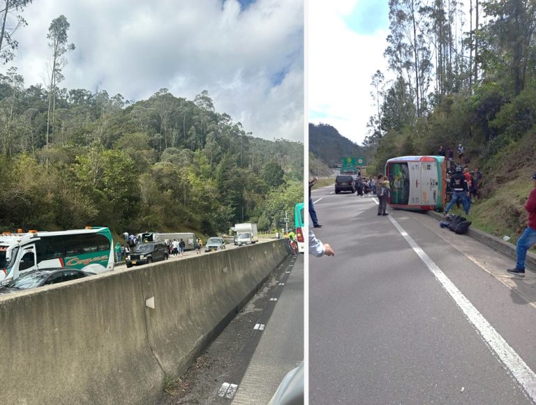 Un muerto y 10 heridos deja grave accidente en la vía Bogotá-La Vega