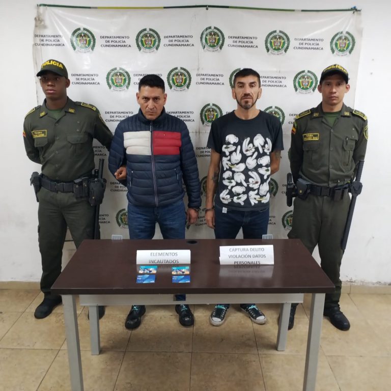A  la cárcel dos sujetos capturados en Madrid, Cundinamarca señalados de delitos informáticos