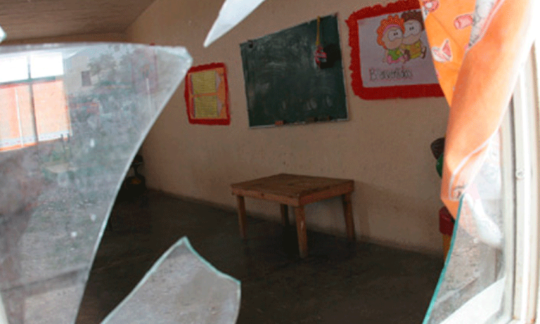 Indignación: ladrones roban escuelita en zona rural de  Madrid, Cundinamarca