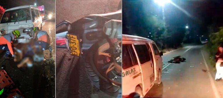 Motociclista resulta herido tras choque en la vía Facatativá-El Rosal