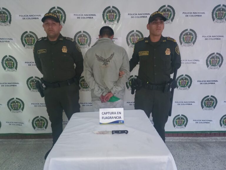 Capturado en flagrancia por homicidio en Facatativá