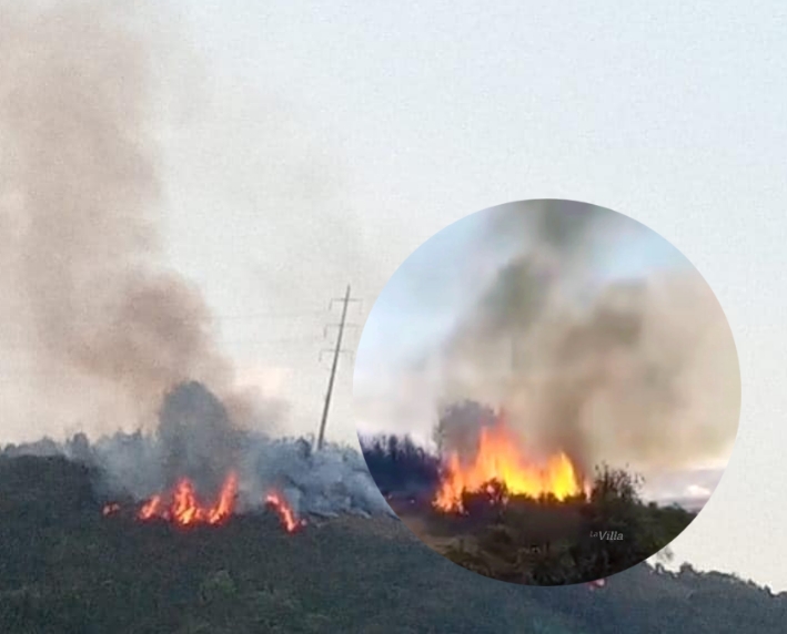 Incendio forestal en Los Cerros de Cogua, Cundinamarca