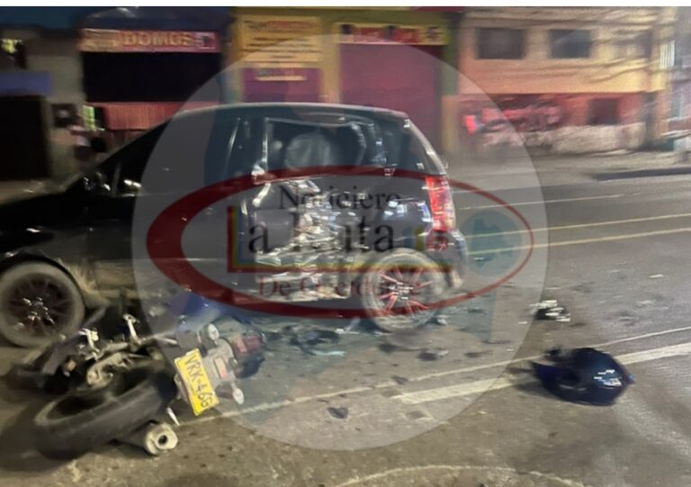 Motociclista gravemente herido en accidente de tránsito en Funza, Cundinamarca