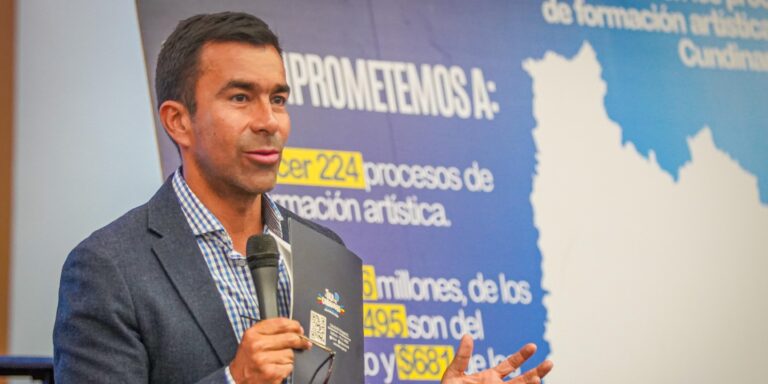 Más de $2.000 millones para fortalecer la formación artística y cultural en Cundinamarca, anuncia Jorge Rey