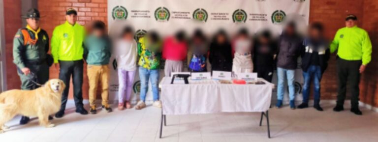 Clan familiar fue desarticulado por la Policía Nacional, en el municipio de Ubaté