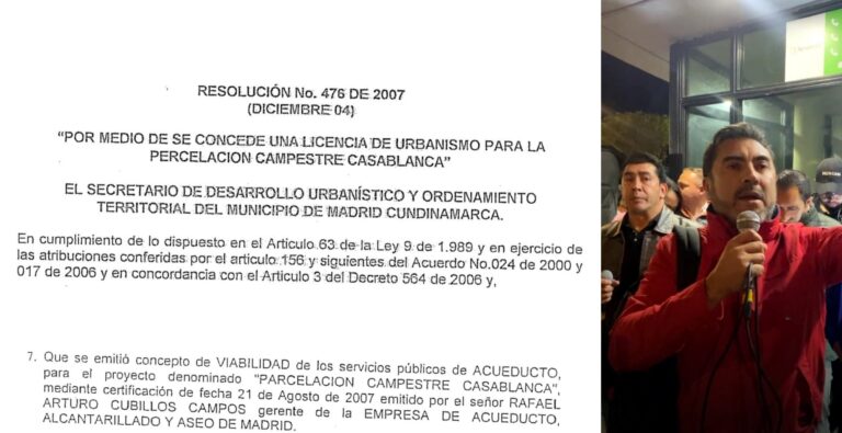«Madrid, Cundinamarca, enfrenta demanda de $92.000 millones por constructora Amarilo» Alcalde Carlos Chávez
