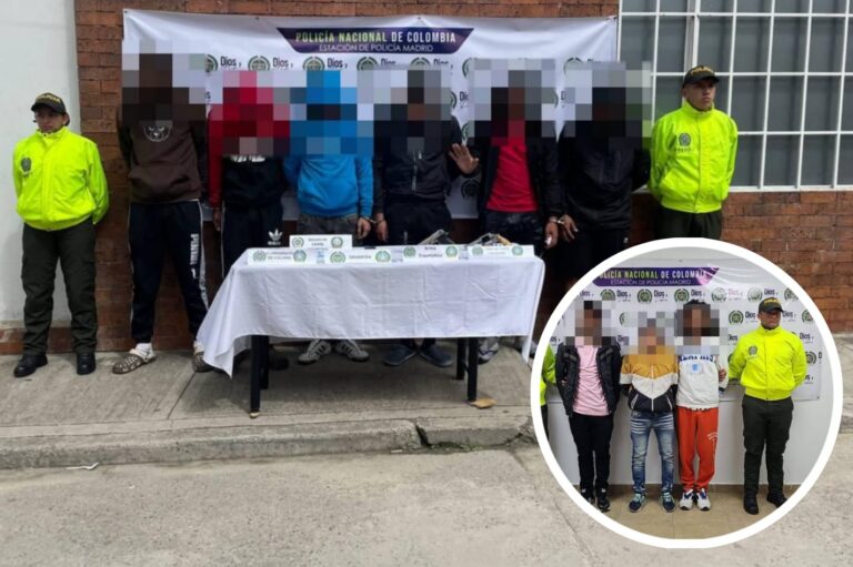 2 Bandas criminales en el municipio de Madrid Cundinamarca fueron desarticuladas