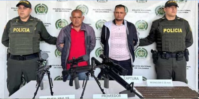 Capturados delincuentes que transportaban armamento por carreteras de Cundinamarca