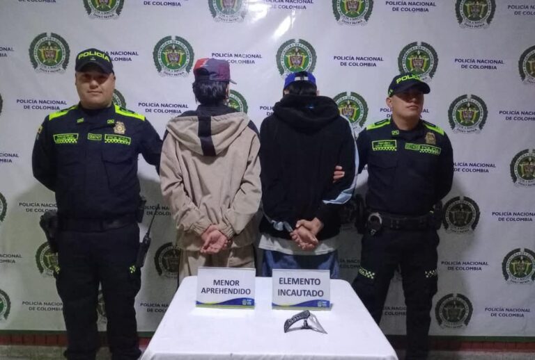 Capturados adolescentes por homicidio en zona céntrica de Facatativá