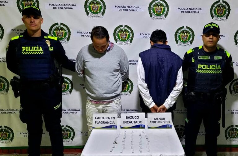 Capturados por tráfico de estupefacientes en Facatativá