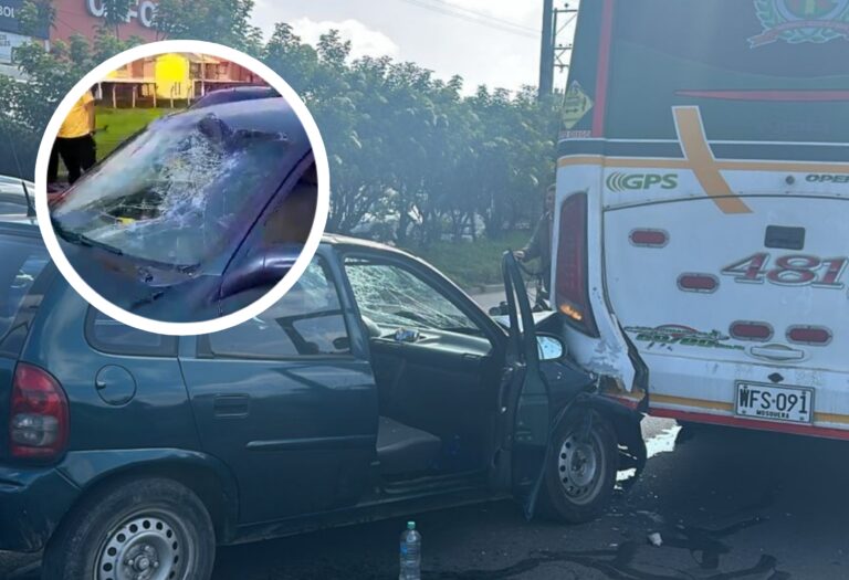 Accidente en el centro de Facatativá deja un conductor herido