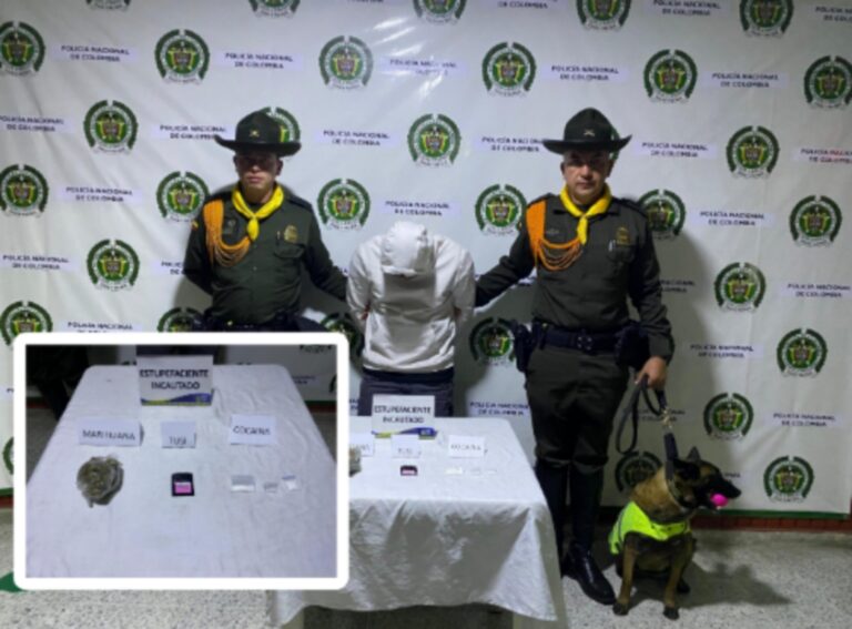 En Facatativá capturado por porte de estupefacientes en bus intermunicipal