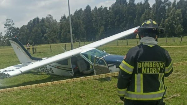 Accidente aéreo en Madrid, Cundinamarca: piloto y técnico resultaron heridos