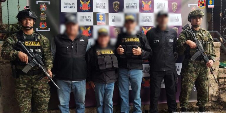 Rescatan a pareja de adultos mayores secuestrada durante más de dos meses en Zipaquirá