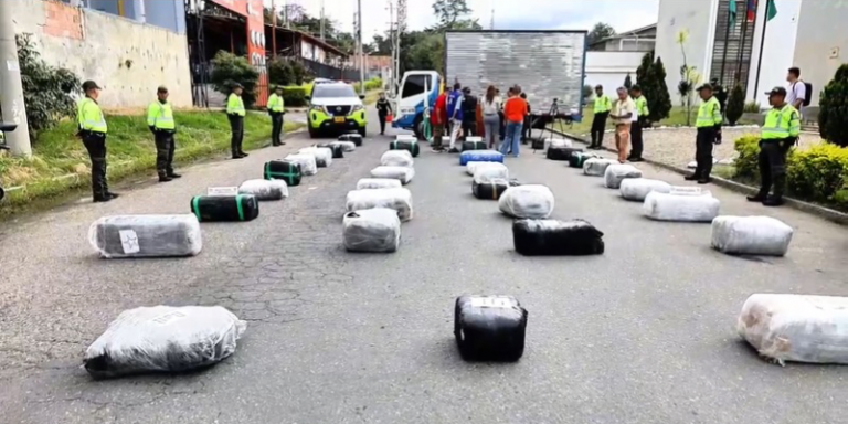 Incautan tonelada y media de marihuana en Fusagasugá: pretendían llevarla a Bogotá