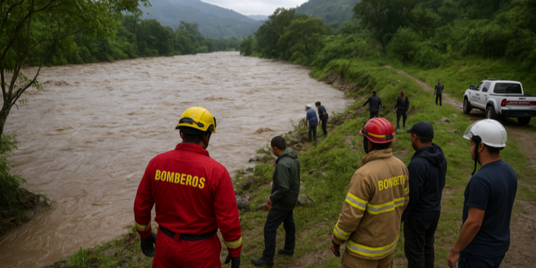 Continúan labores de búsqueda de niña arrastrada por creciente súbita en Gutiérrez