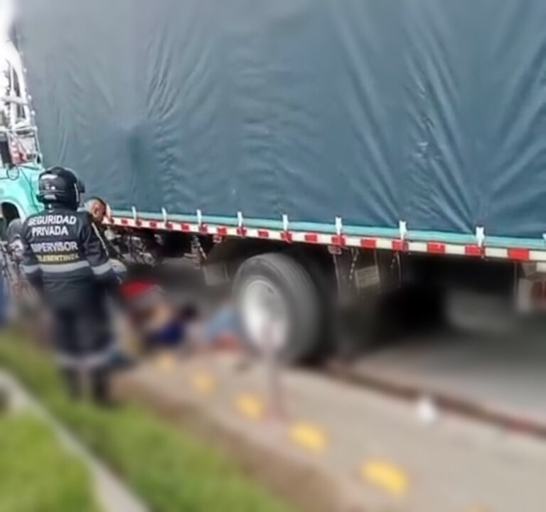 Accidente de tránsito genera congestión en la vía Mosquera–Bogotá