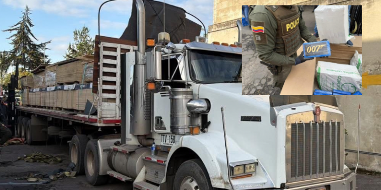 Incautan 300 kilos de cocaína ocultos en cargamento de madera en Silvania