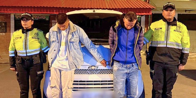 Judicializados dos hombres por el hurto de un vehículo en Soacha