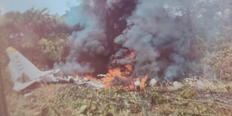 Avión Hércules con 110 soldados se accidenta en Putumayo