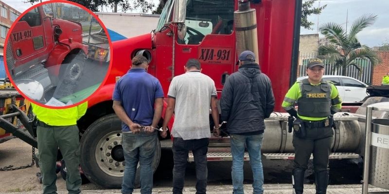 Autoridades recuperan en Bogotá tractomula que había sido hurtada en Funza