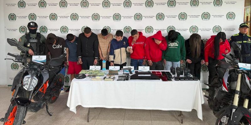 Judicializan a ocho personas por presunto almacenamiento de armas y tráfico de drogas en Soacha