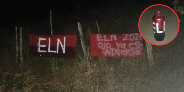 Hallan cilindro con mensajes alusivos a grupo armado en Chaguaní; descartan explosivos